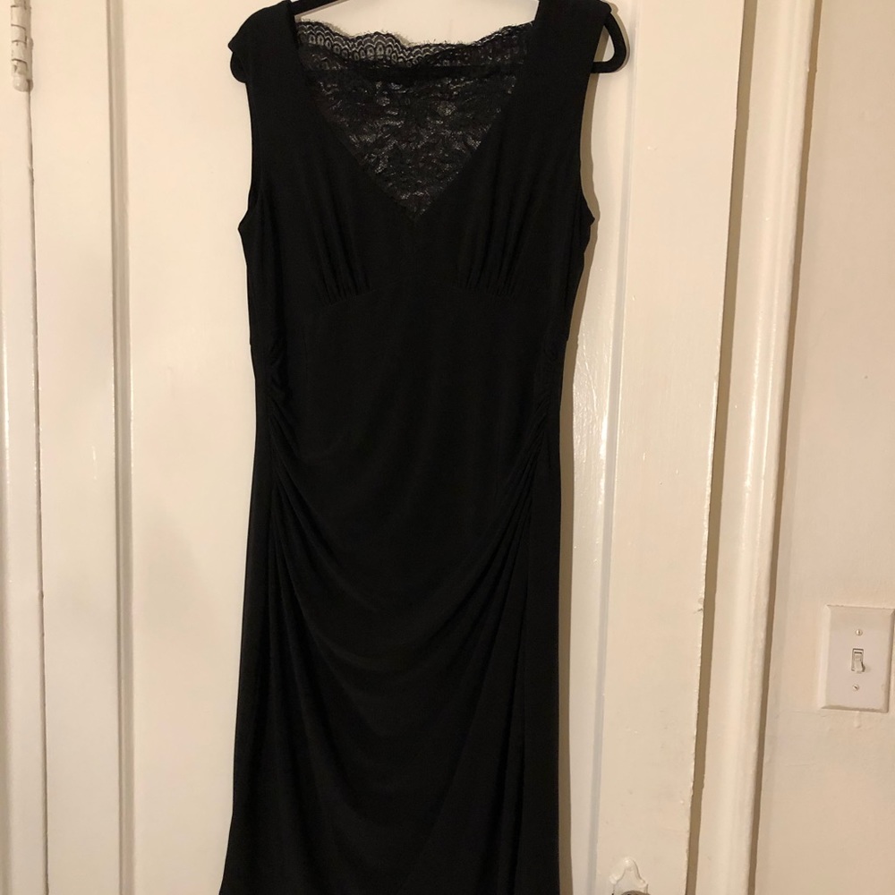 Lauren by Ralph Lauren Little Black Dress w/ Lace